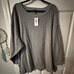 NWT Torrid Reverse French Terry Drop Shoulder Sweatshirt